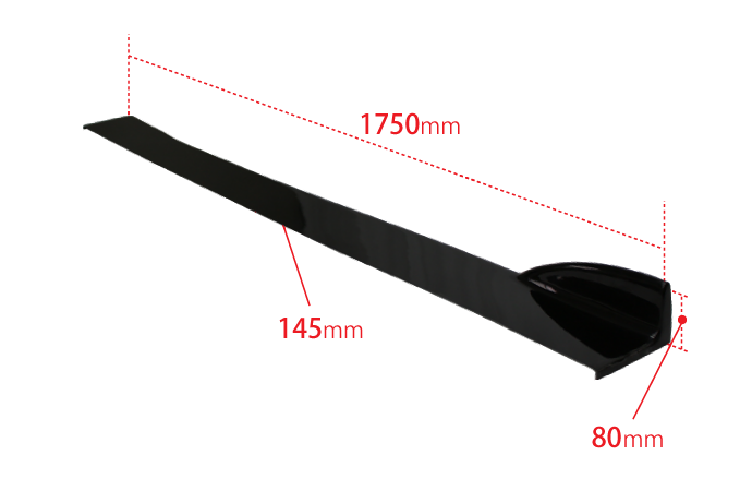 Side Long Canard - 1850mm